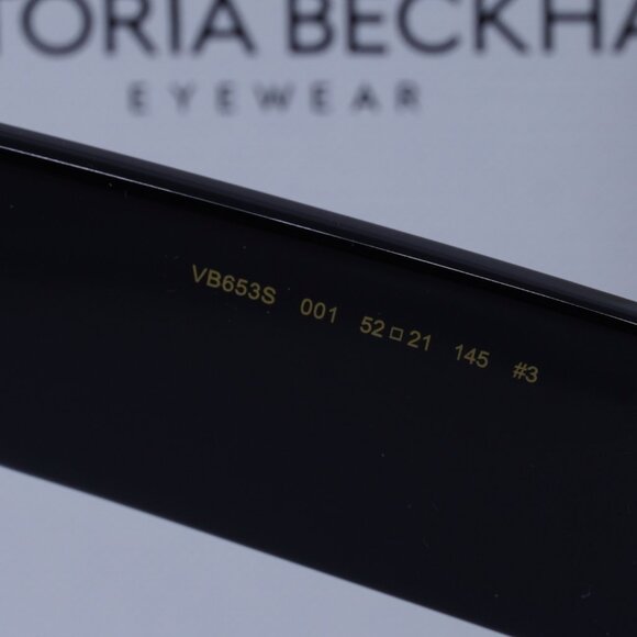 Victoria Beckham VB653S 001 Square Sunglasses – Black/Smoke - Picture 7 of 9